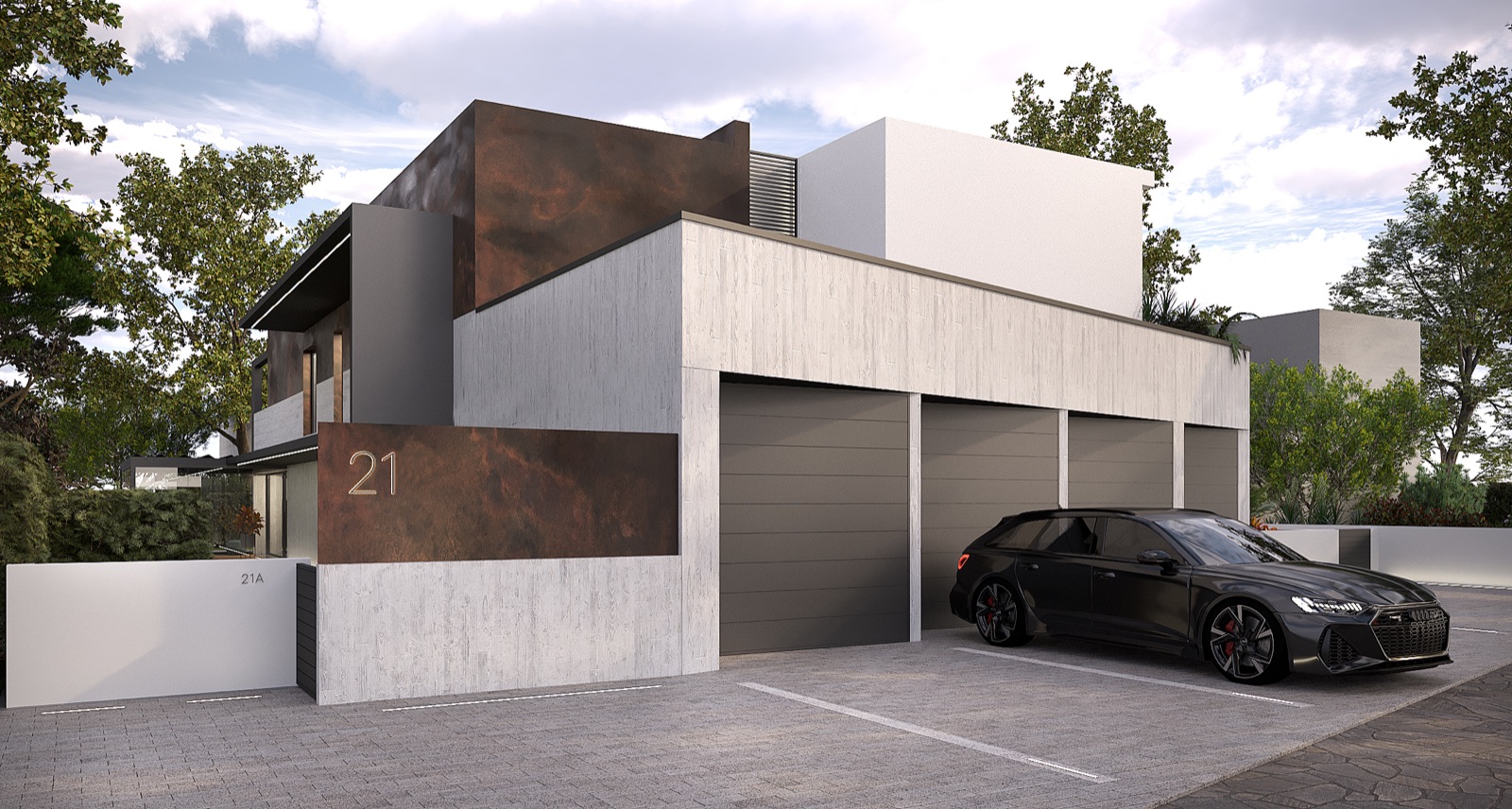 Civico 21 — ingresso e garage privati, Via Ronzinella Mogliano Veneto